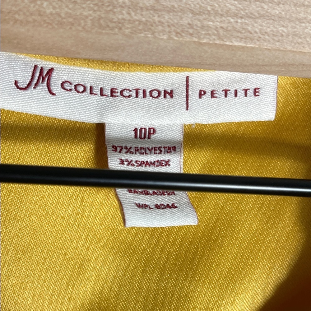 JM Collection Mustard Utility Jacket - Picture 2 of 5
